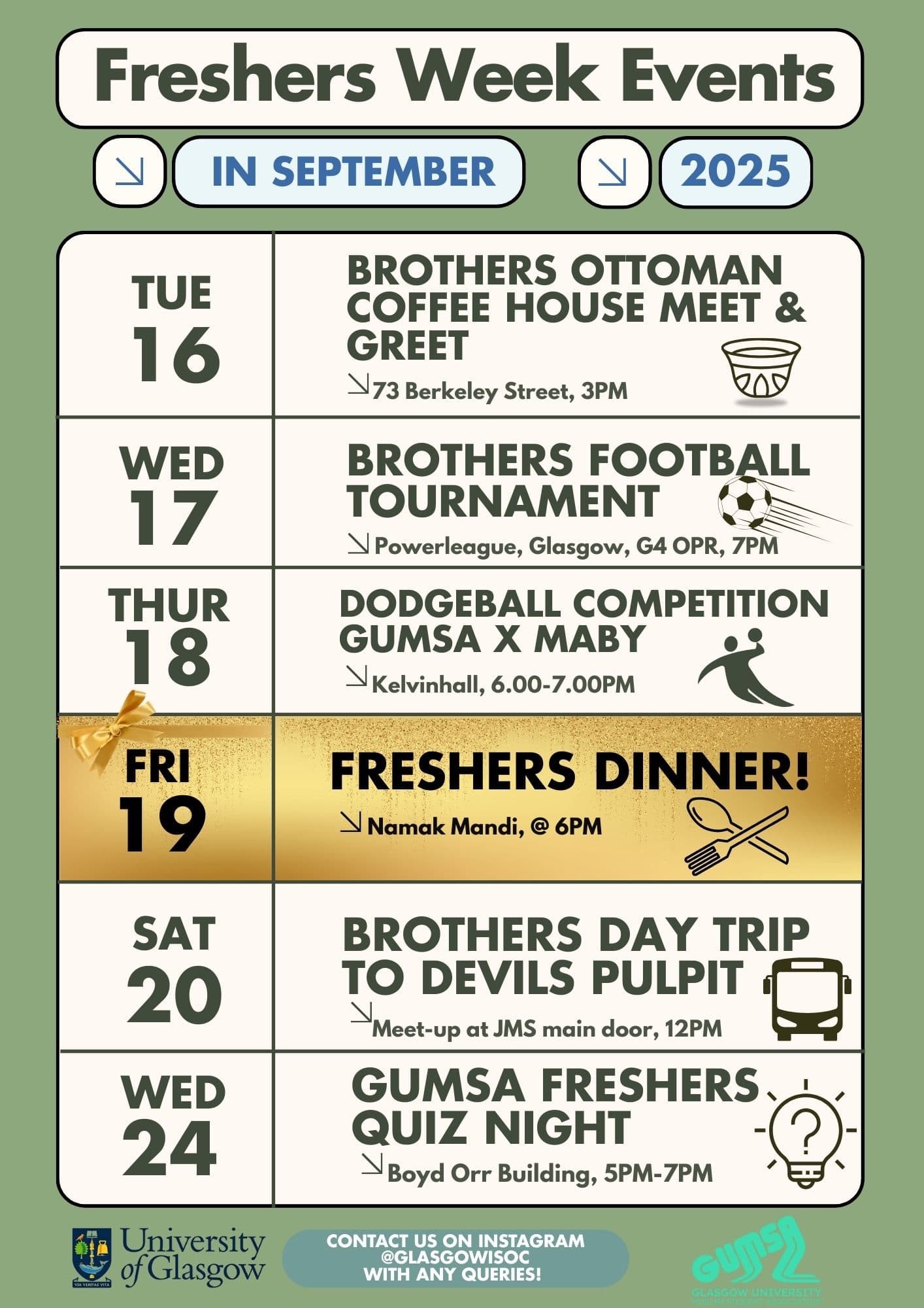 Brothers Freshers Events